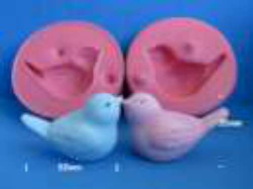 3 D Bird Silicone Mould - Click Image to Close
